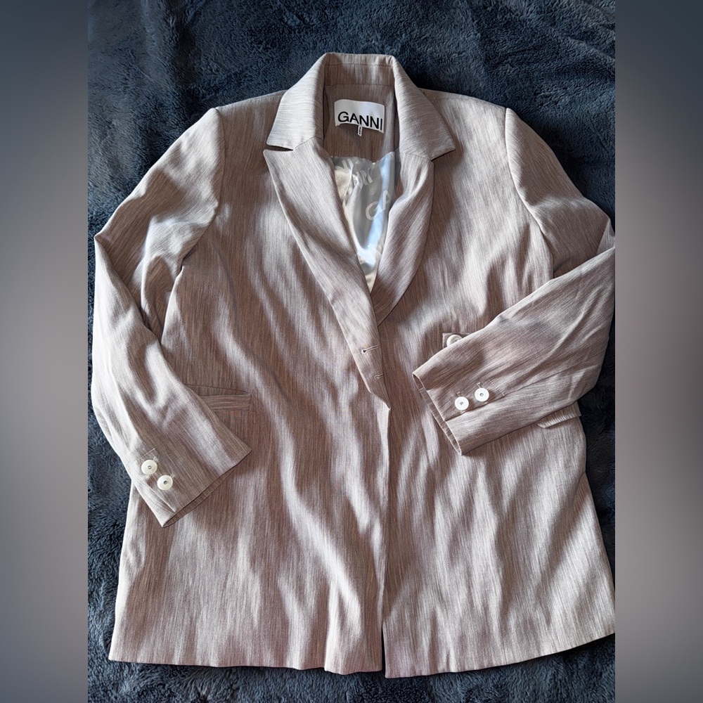 Ganni Women's Khaki Blazer size 38
